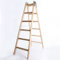 Holzleiter Premium 2x6 Stufen Zweiseitige Klappleiter Leiter Haushaltsleiter 150kg