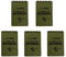 RETON 5 Pack Wasserdichtes Allwetter-Notizbuch/Notizblock für Aktivitäten im Freien, Record und Tactical, Taschenformat (Grün)