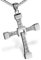 Sevinora Kreuz Kette in Silber Halskette mit Anhänger für Herren Damen Männer Iced Out Schmuck Cross Geschenk