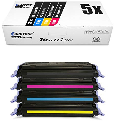 5X Müller Printware kompatibler Toner für HP Laserjet CP 2600 ersetzt Q6000A-03A 124A