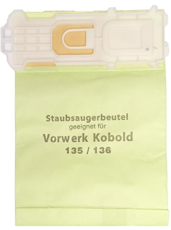 Staubsaugerbeutel Passend für Vorwerk Kobold VK 135, 136, FP 135, 135 SC, 136 SC - 8 Stück in Papier