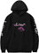 OLIPHEE Herren Kapuzenpullover mit Cry Baby Trauriges Mädchen Druck Hoodie ASchwarz XS