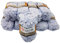 Yarnart Mink 10 x 50 gramm Plüschgarn, Fransengarn, 500 gramm Paket Wolle (Hellgrau 334)
