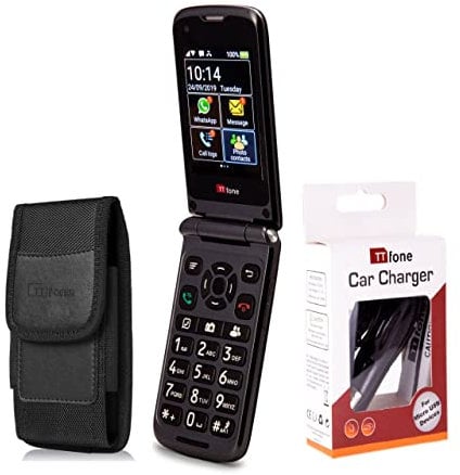 TTfone Titan TT950 Whatsapp Touchscreen Senior Big Button Flip Mobile Phone (Bundle Deal)