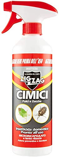 Insetticida domestico pronto all'uso microincapsulato a lento rilascio contro cimici pulci e zecche da 500ml. da Zig - Zag