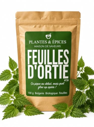 Plantes & Epices - Feuilles d'ortie séchées 100% Naturelles pour Infusion Tisane 100g