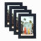 kennethan Bilderrahmen 10x15 Schwarz 4er Pack Fotorahmen mit Acrylglas zum aufhängen und aufstellen