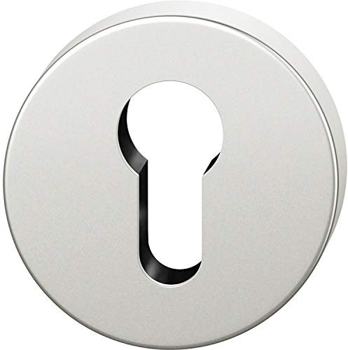 FSB 0 17 1735 01510 0105 Silber AGL Profilzylinder Rosette PZ rund, Zylinderrosette 55x7mm nach ÖNORM Aluminium eloxiert