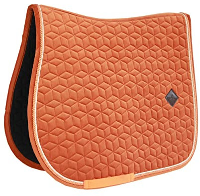 Tapis de selle FULL - Orange - Velours - Saut d'obstacles