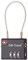 OW-Travel Kabelschloss 3 Stellig Zahlenschloss Kofferschloss Vorhängeschloss Gepäckschloss Sicherheitsschloss TSA Lock Cable USA Schloss Zahlencode für Reisekoffer Spind Rucksack Luggage:1 Schwarz