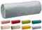 beties Samt&Sonders Serie, Nackenrollenbezug ca. 15x40 cm in Stein-grau mit dekorativer Jeansnaht, aus deutschem Unternehmen in hochwertiger Qualität