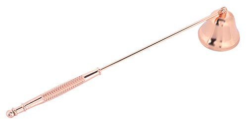 BOROCO 1Pcs Kerzen ausmachen,Kerzenlöscher Fashion Edelstahl Glockenförmige Kerzenlöscher Docht Trimmer Abdeckung Handwerkzeug(Rosa)