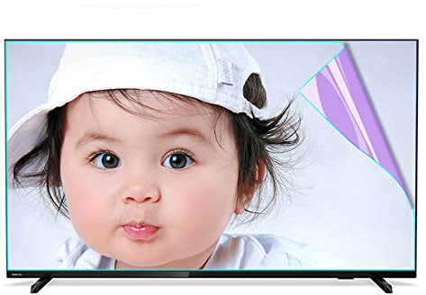 WLWLEO Blaulichtblockierender TV-Bildschirmschutz 32-75 Zoll Monitor Matte Antireflexfolie, Anti-Blaulicht- und Anti-UV-Filter, Keine Blase, Kratzfest, Staubdicht,42 /W917×H516mm