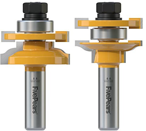 FivePears Ogee Rail and Stile Router Bits Set 1/2 Inch Shank 2 PCS