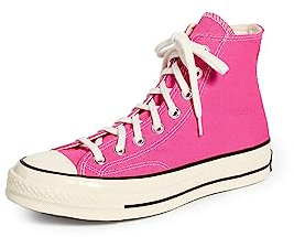 Converse Baskets Montantes Chuck 70 pour Femme, Rose Porte-Bonheur/Aigrette/Noir, 39 EU