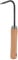 Gardening Tool, Bonsai Tool Root Pick Rake Gardening Steel Hook with Ergonomic Wooden Handle, Hand Tools