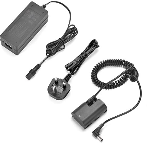 King Ma LP-E6 Dummy Battery Kit Replacement for LP-E6 with DC Coupler and AC Power Adapter Compatible with Canon EOS 5D2 5D3 5D4 5DRS 60D 70D 80D 6D 7D 6D2 7D2 Camera