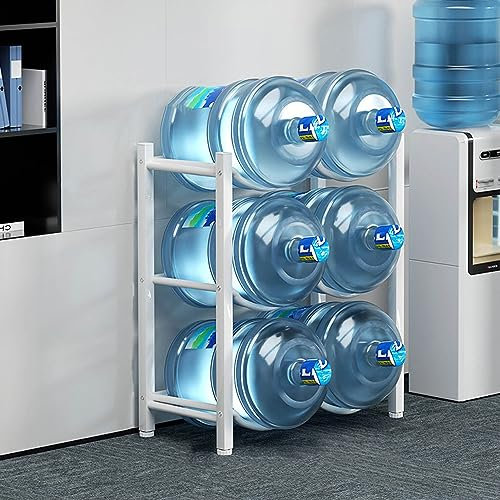 Water Bottle Storage Organizer 5 Gallon Water Bottle Jug Holder Rack , Office Kitchen Stackable Water Dispenser Stand, Heavy Duty Carbon Steel Water Jug Stand,detachable Water Cooler Jug Rack