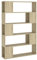 vidaXL Bücherregal Raumteiler Standregal Wandregal Bücherschrank Bürorregal Regal Aktenregal Aufbewahrung Raumtrenner Sonoma-Eiche 100x24x155cm Holzwerkstoff
