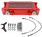 Kit Radiatore Olio Moto, Kit Radiatore Motore Ad Alta Efficienza in Alluminio a 4 File Radiatore di Raffreddamento Olio Motore per Monkey 125 50cc a 150cc Dirt Pit Bike (rosso)
