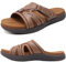 COFACE Mens Sport Recovery Sandals Plantar Fasciitis Soft Cushion Lightweight Arch Support Orthotic Slides for Men Khaki Size 10.5