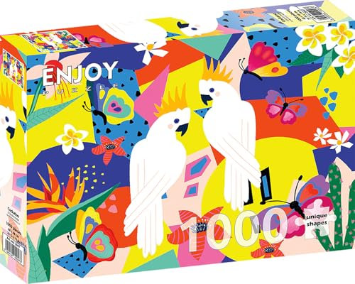 Enjoy Puzzle - 1000 Teile Jigsaw Puzzle - Modern - Karton - Cockatoo Tropical Jungle - Ab 12 Jahren