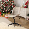YOUNIKE Office Chair, Armless Desk Chair with Wheels, Home Office Computer Task Chairs, Modern Faux Leather Padded Chair, Adjustable Swivel Office Chair with Back, Khaki