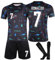 Fußball Trikot, Neue 24 Hause/Auswärts Fußball Trikot Kinder Erwachsener, Nr.7 Fussball Trikots Shorts und Socken Anzug Jungen Herren