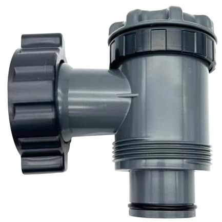 Hekasvm Einlass/Auslass Ventil für Kompatibel mit Coleman, Intex, Bestway, Oberirdischen Poolfilterpumpen, Poolpumpen-Ersatzteilen, für 1-1/2 Zoll Schlauch (Absperrventil x 1)
