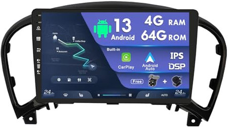 MISONDA 2 Din [4G+64G] Autoradio Android per Nissan Juke 2006-2014 Fotocamera + Microfono Controllo del volante 4G WiFi DAB Carplay DSP RDS BT5.0