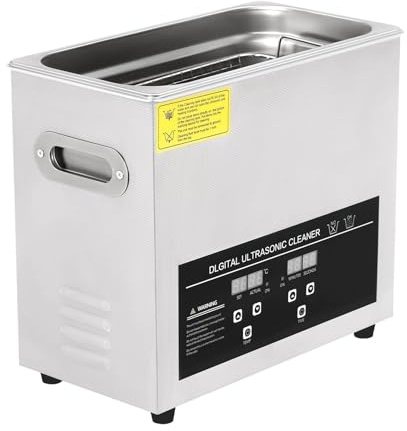 MIAOMI Ultrasonic Cleaner, Portable 6.5L Stainless Steel Ultrasonic Cleaner, Ultrasonic Cavitation Machine, for Jewellery Dentures Carburetors