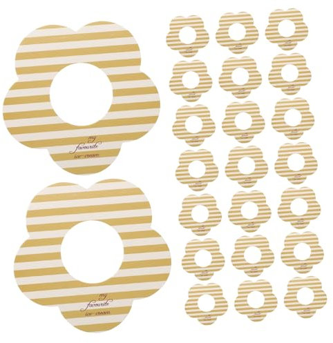 SHOWERORO 200 Stück Tropffreie Eistütenhalter Papierringe Tragbar Für EIS Am Stiel Partys Reisen