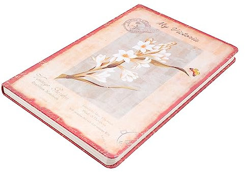 COHEALI Lilien Retro Europäischen Stil Tuch Notebook Tagebuch Stilvolle Zeitplan Notebook Aquarell Hintergründe