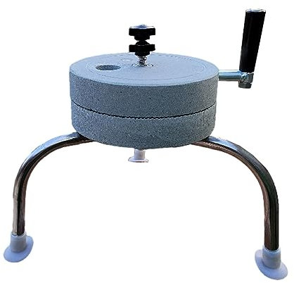 KUOYTT Molino de Piedra de Grano liviano con Grosor de molienda Ajustable, Molinillo húmedo y seco portátil, Molinillo de manivela para Semillas de maíz, Especias, Frijoles y Cereales