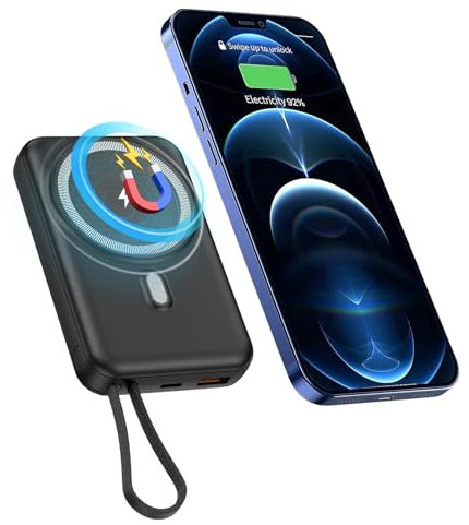 FACAIO Power Bank 10000mAh, 22.5W Ricarica Rapida Powerbank, Cellulare Caricatore Portatile con USB-C Ingressi e Uscite Compatibile, Per iPhone 16/15/14/13/12/11 Samsung Xiaomi Huawei etc (Type 3)