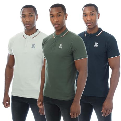Duck and Cover Men's 3 Pack of Melports Polo Shirts in Other