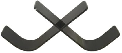 F Fityle Hockey Puck Holder Display Regal Acryl Moderner Organisator Showcase Autogramm Puck Display Ständer für Souvenir -Sammlerstücke, Schwarz