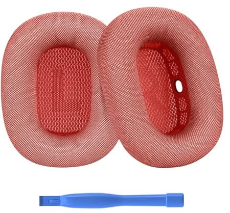 Ersatz Ohrpolster für AirPods Max Kopfhörer von MMOBIEL - Memory- Schaumstoff und Mesh Gewebe Kopfhörer Ohrpolster - Kopfhörer Ersatzpolster – Rosa