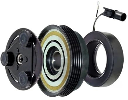OWENJIAN Embrague del compresor de aire acondicionado HS15 compatible con Hyundai Accent II LC 1.3 1.5, Getz TB 1.3, reemplazo 97701-1C150 F500-KP1BA-03 977011C150 9770125000, kit de embrague de aire