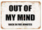 asbwuo Plaque en métal vintage 8x12 poucesOf My Mind. De retour dans cinq minutes. Décoration murale rétro pour la maison, le café et le jardin – Panneau en aluminium pour hommes et femmes