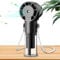 Ventilador de nebulización, enfriador de aire portátil recargable, dispositivo que funciona con pilas de 1200 mAh, accesorio reutilizable para clima cálido para uso diario, viajes al aire libre