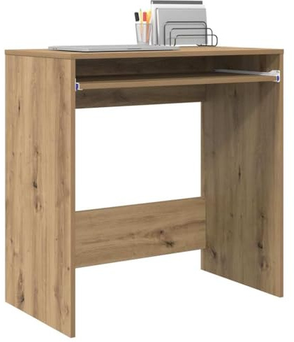 vidaXL Schreibtisch Artisan-Eiche Holzwerkstoff 77,5 x 43 x 79 cm | Passt super zu jeder Einrichtung, Aus Holzwerkstoff, hält echt lange, Ideal zum Studieren, Arbeiten oder Schreiben
