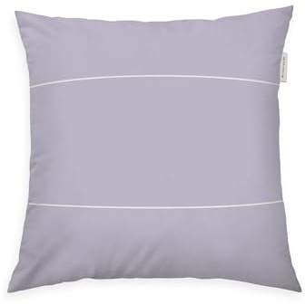 Tom Tailor Soft-Renforcé-Kissenhülle, 40x40 cm, 100% Baumwolle/Renforcé, Kissenbezug mit farbigem Reißverschluss, Bold Check Lila (Soft Lilac)