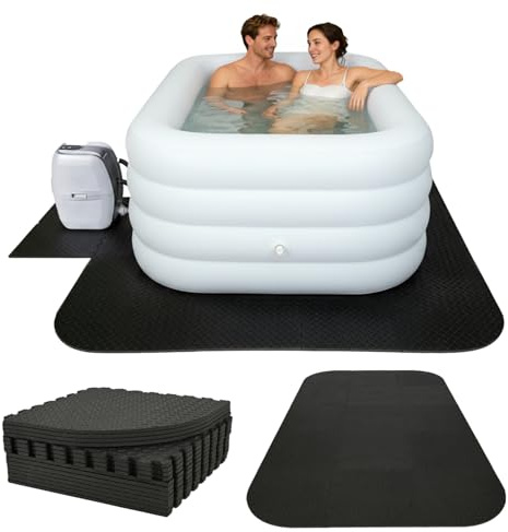GOOFCXO 85-inch Extra-Thick Hot Tub Mat, EVA Foam Pad for Inflatable Tubs