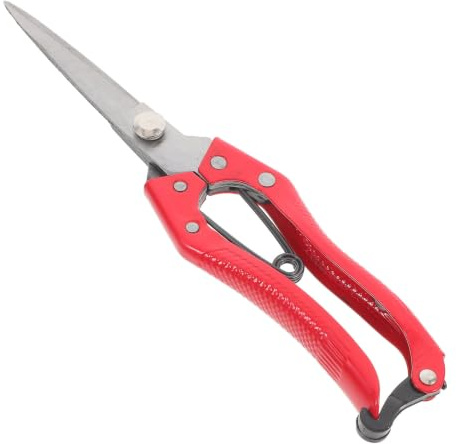 Tondeuse Manuelle pour Moutons et Bovins en Acier au Carbone Rouge | Usage Agricole, Poignée Ergonomique, Coupe, Finition Professionnelle, pour Tonte et Taille Régulières