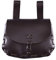 Ulfberth Mittelalter Gürteltasche aus Echtleder | Leder Bauchtasche für Damen und Herren in Braun | Wikinger Reenactment Ledertasche für den Gürtel | Karneval Kostüm (Dunkelbraun)