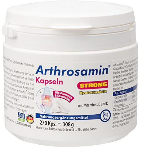 Arthrosamin strong Gelenkkapseln mit Hyaluronsäure, 270 Kapseln, 304 g