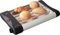 Jata TT588 Tostador Horizontal Clásico con Mueble y Parrilla de Acero Inoxidable 3 Barras de Cuarzo Temporizador de 5 Minutos, Negro y Gris