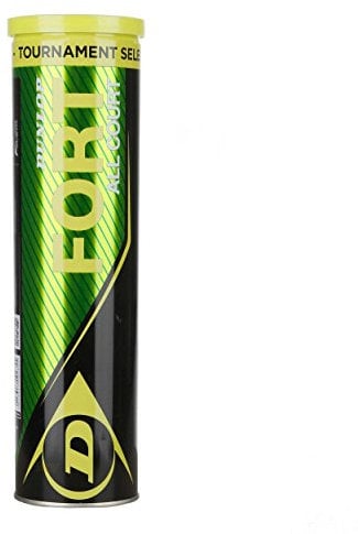 Dunlop Tennisball Fort All Court TS 4TIN, gelb, Für alle Bodenbeläge, 601235