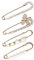 Brosche Pin für Damen Große Mode Gold Roségold Brosche Stifte Legierung Schmetterling Broschen Exquisite künstliche Perle Broschen für Anzüge Pullover Kleider Schals Hüte Schals Taschen (4 Stück)